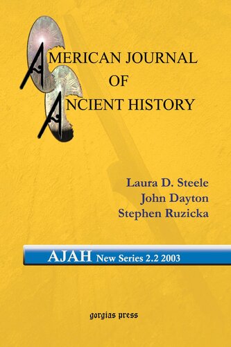 American Journal Of Ancient History New Series 22 2003 Unknown