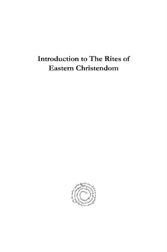 Introduction To The Rites Of Eastern Christendom Archdale King