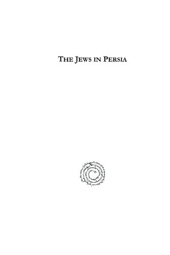 The Jews In Persia Elkan Adler