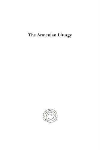The Armenian Liturgy Charles Edward Hammond