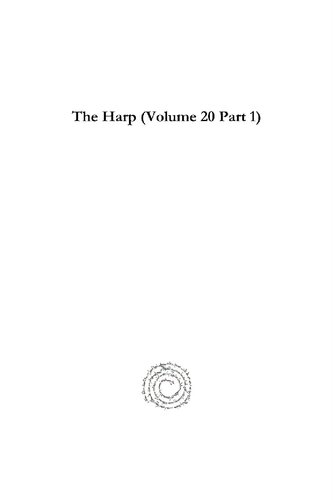The Harp Volume 20 Part 1 Geevarghese Panicker Editor Jakob Thekeparampil Editor