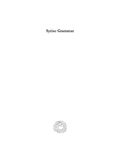 Syriac Grammar Eberhard Nestle R S Kennedy