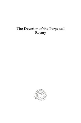 The Devotion Of The Perpetual Rosary Anonymous