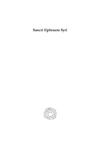 Sancti Ephraem Syri Thomas Josephus Lamy Editor