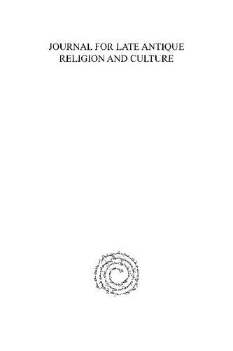 Journal For Late Antique Religion And Culture Daniel King