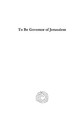 To Be Governor Of Jerusalem David Kushner