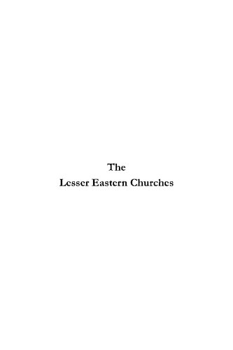 The Lesser Eastern Churches Adrian Fortescue
