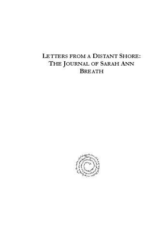 Letters From A Distant Shore Sarah Ann Breath Sarah Ann Breath