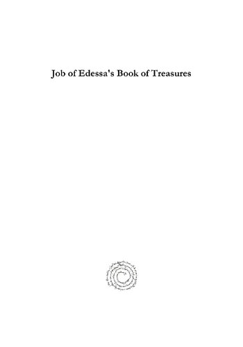 Job Of Edessas Book Of Treasures Alphonse Mingana
