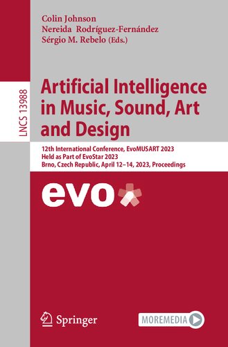 Artificial Intelligence In Music Sound Art And Design Colin Johnson