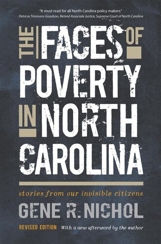 The Faces Of Poverty In North Carolina Gene R Nichol