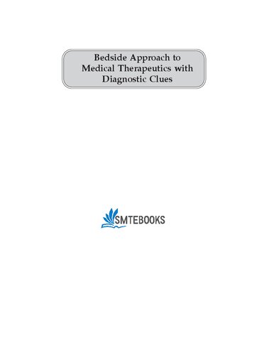 Bedside Approach To Medical Therapeutics With Diagnostic Clues 1st Edition Nk Gami