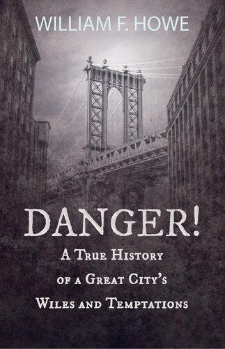 Danger A True History Of A Great Citys Wiles And Temptations William F Howe Abraham H Hummel