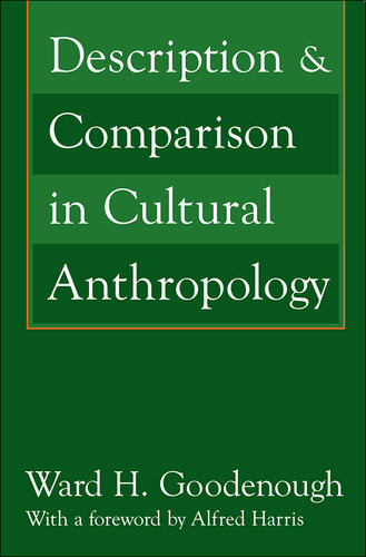 Description And Comparison In Cultural Anthropology Alfred Harris