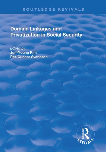 Domain Linkages And Privatization In Social Security Junyoung Kim