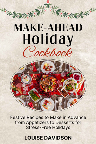 Makeahead Holiday Cookbook Festive Recipes To Make In Advance From Appetizers To Desserts For Stressfree Holidays Davidson