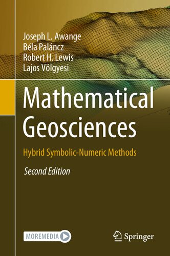 Mathematical Geosciences Hybrid Symbolicnumeric Methods 2nd Edition Joseph L Awange
