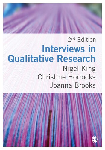 Interviews In Qualitative Research 2nd Edition Nigel King Christine Horrocks
