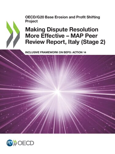 Making Dispute Resolution More Effective Map Peer Review Report Italy Oecd