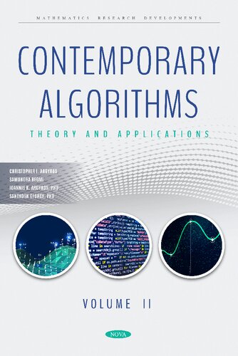Contemporary Algorithms Theory And Applications Christopher I Argyros