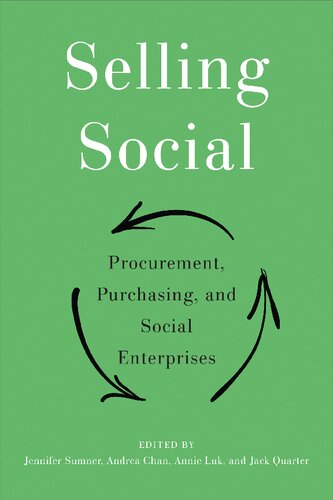 Selling Social Procurement Purchasing And Social Enterprises Jennifer Sumner