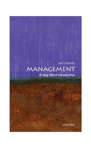 Management A Very Short Introduction John Hendry