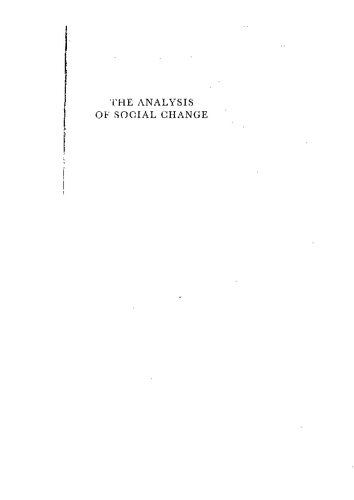 The Analysis Of Social Change Based On Observations In Central Africa Revised Ed Godfrey Wilson