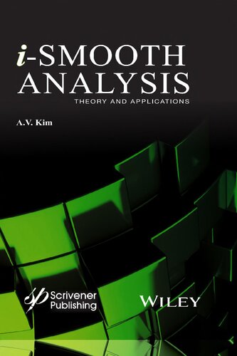 Ismooth Analysis Theory And Applications Av Kim