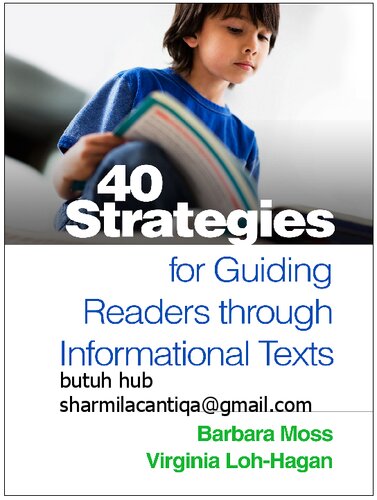 40 Strategies For Guiding Readers Through Informational Texts 1st Edition Barbara Moss