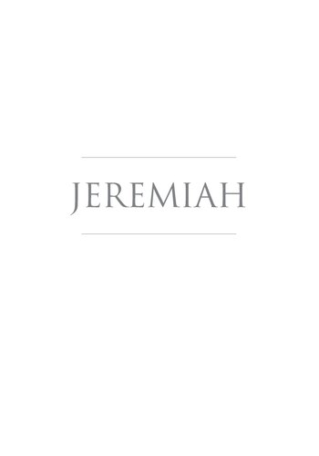 Jeremiah Harcdr Terence E Fretheim