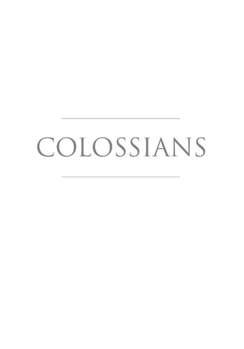 Colossians Illustrated Nijay K Gupta