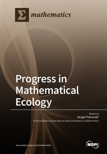 Progress In Mathematical Ecology Sergei Petrovskii