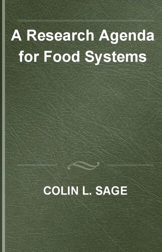 A Research Agenda For Food Systems Sage Colin