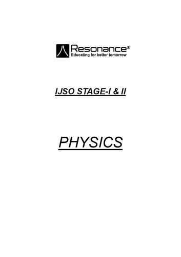 Vistaar Ijso Books By Resonance Physics 1st Edition Resonance