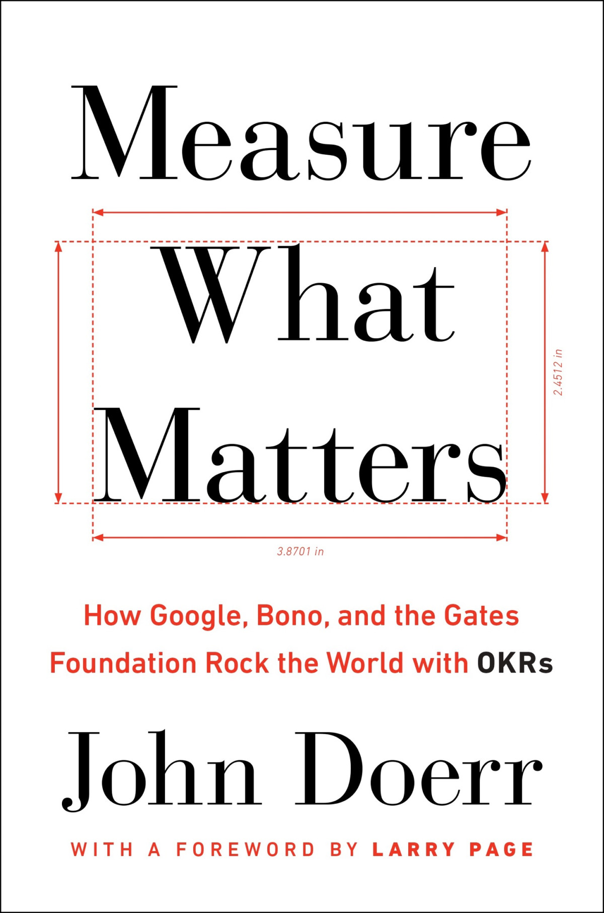 Measure What Matters How Google Bono And The Gates Foundation Rock The World With Okrs John Doerr