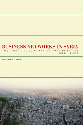 Business Networks In Syria The Political Economy Of Authoritarian Resilience Stanford Studies In Middle Eastern And Islamic Societies And Cultures 1st Edition Bassam S A Haddad