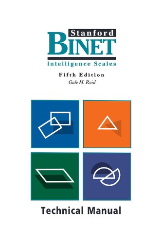 Stanford Binet Intelligence Scales 5th Edition Gale H Roid