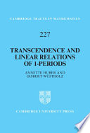 Transcendence And Linear Relations Of 1periods Annette Huber