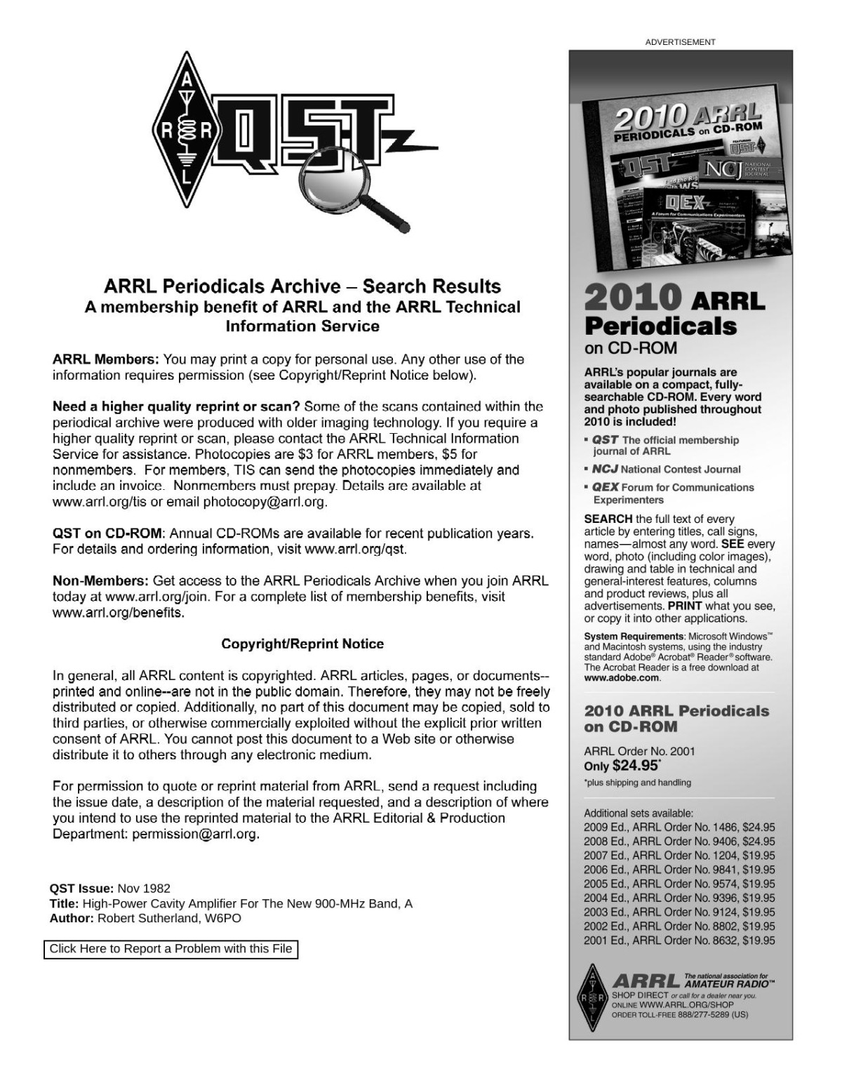 A Highpower Cavity Amplifier For The New 900mhz Band Arrl Robert Sutherland