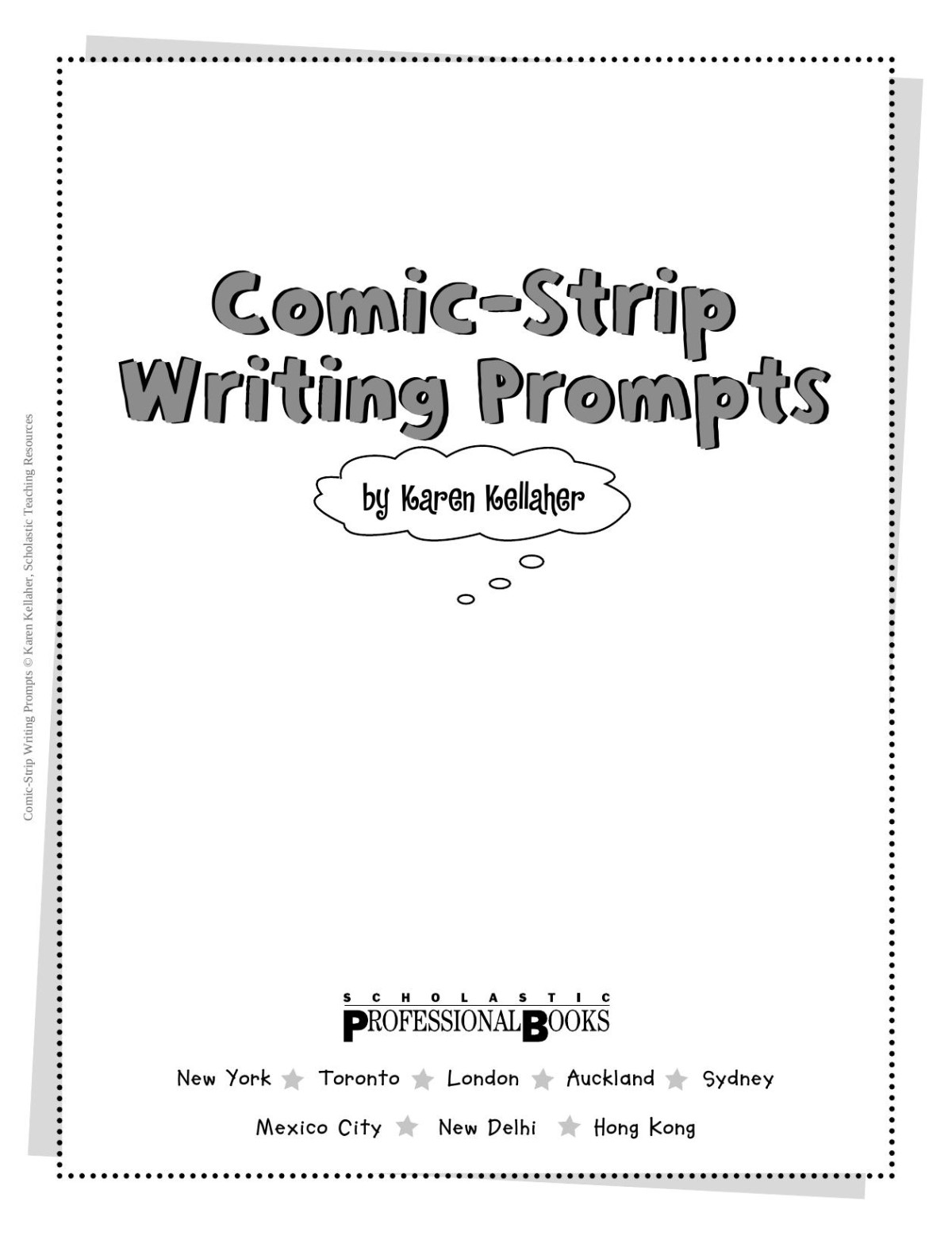 Comic Strip Writing Prompts Karen Kellaher