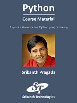 Python Language And Library 1st Edition Srikanth Pragada