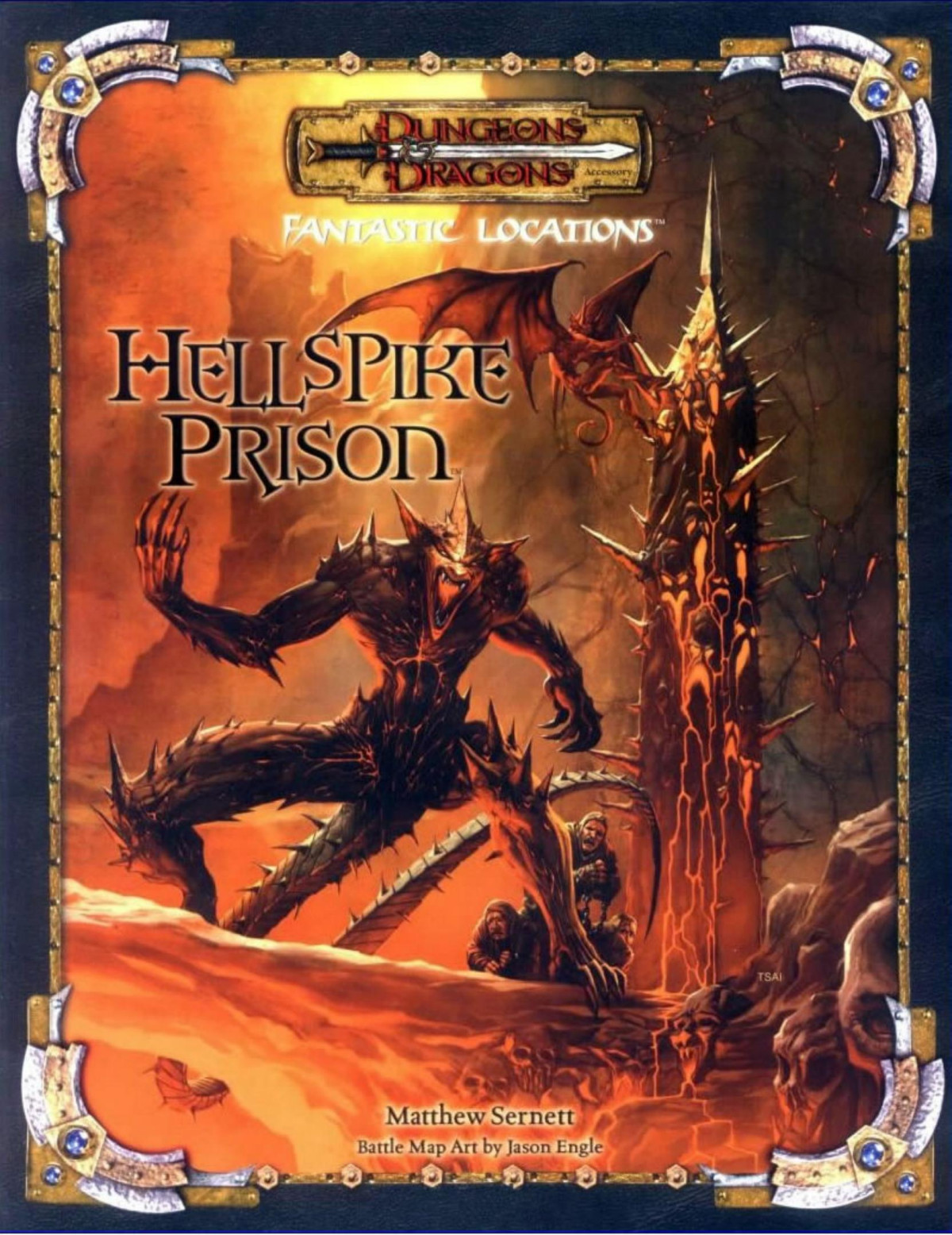 Dungeons Dragons 35 Fantastic Locations Hellspike Prison Accesory Matthew Sernet