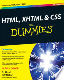 Html Xhtml Css For Dummies 7th Edition 7th Ed Tittel Jeff Noble