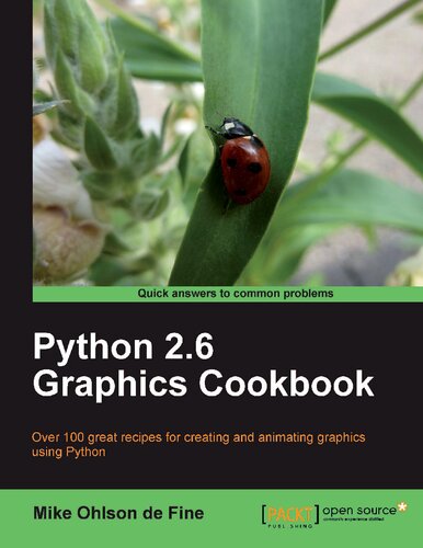 Python 26 Graphics Cookbook Mike Ohlson De Fine