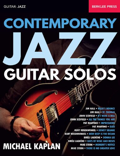 Contemporary Jazz Guitar Solos 1st Edition Michael Kaplan