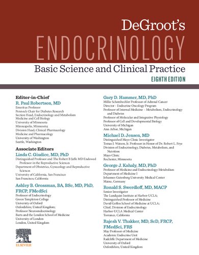 Degroots Endocrinology 8th R Paul Robertson Editor In Chief