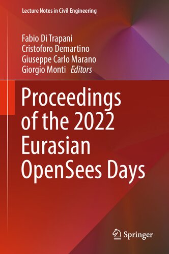 Proceedings Of The 2022 Eurasian Opensees Days Fabio Di Trapani