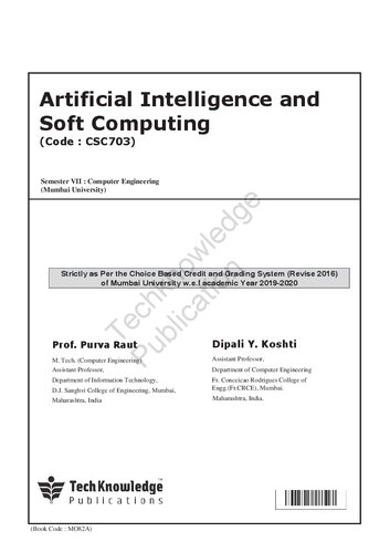 Artificial Intelligence And Soft Computing First Edition Prof Purva Raut