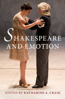 Shakespeare And Emotion Katharine Craik Editor