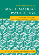 New Handbook Of Mathematical Psychology Volume 3 F Gregory Ashby